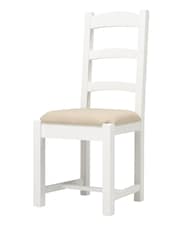 Cotswold Company Pure White Chester Ladder Back Dining Chair - Image 3 of 6