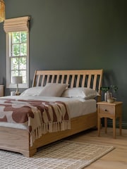 Gallery Home Natural Clayton Oak Veneer 4'6 Bed - Image 1 of 9