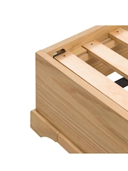 Gallery Home Natural Clayton Oak Veneer 4'6 Bed - Image 5 of 9