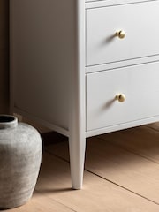 Gallery Home White Alberta White Wood 3 Drawer Chest - Image 2 of 9