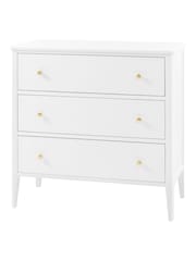 Gallery Home White Alberta White Wood 3 Drawer Chest - Image 6 of 9