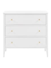 Gallery Home White Alberta White Wood 3 Drawer Chest - Image 7 of 9
