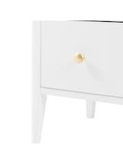 Gallery Home White Alberta White Wood 3 Drawer Chest - Image 8 of 9