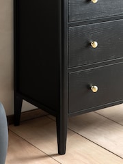 Gallery Home Black Alberta Wood 3 Drawer Chest - Image 3 of 7