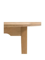 Gallery Home Natural Clayton Oak Veneer Round Extending Dining Table - Image 9 of 9