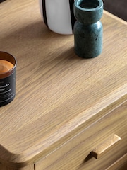 Gallery Home Natural Bala Wood 2 Drawer Bedside Table - Image 2 of 9