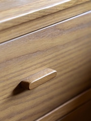 Gallery Home Natural Bala Wood 2 Drawer Bedside Table - Image 3 of 9
