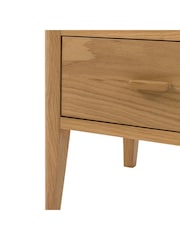 Gallery Home Natural Bala Wood 2 Drawer Bedside Table - Image 4 of 9