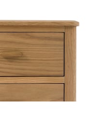 Gallery Home Natural Bala Wood 2 Drawer Bedside Table - Image 5 of 9