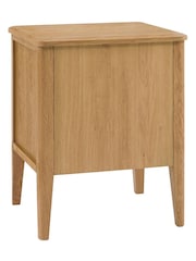 Gallery Home Natural Bala Wood 2 Drawer Bedside Table - Image 6 of 9