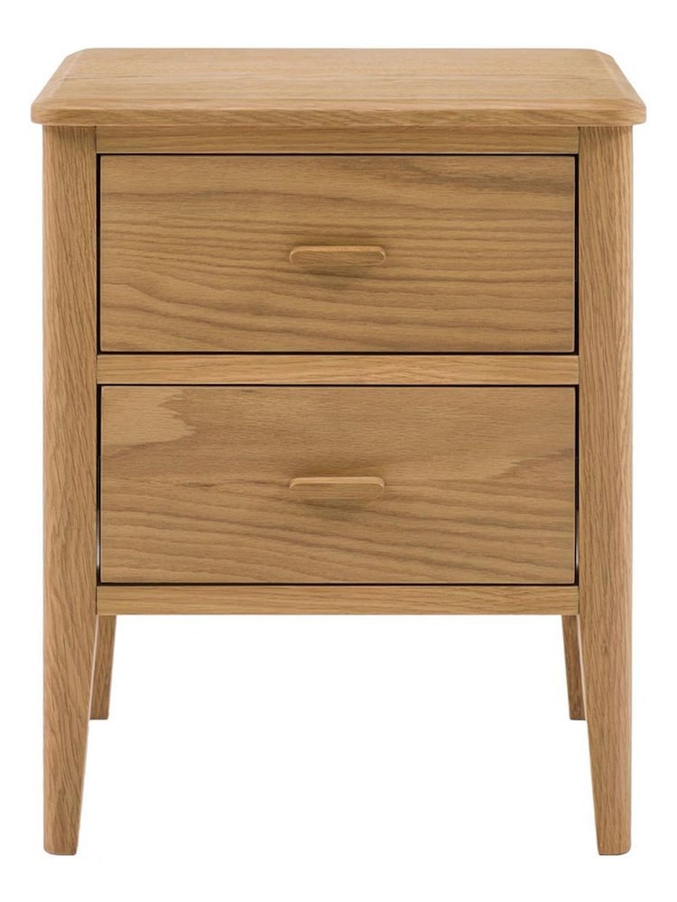 Gallery Home Natural Bala Wood 2 Drawer Bedside Table - Image 9 of 9