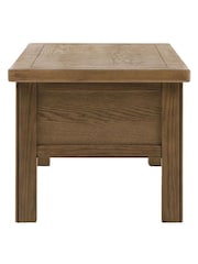 Gallery Home Natural Milton Sold Oak 2 Drawer Coffee Table - Image 8 of 9