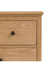 Gallery Home Natural Clayton Solid Oak 9 Drawer Chest - Image 5 of 9