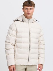 !Solid SDMILAS Long Sleeve Regular Puffa White Jacket - Image 1 of 5