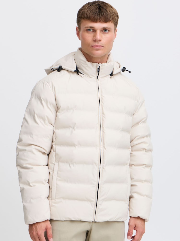 !Solid SDMILAS Long Sleeve Regular Puffa White Jacket - Image 1 of 5