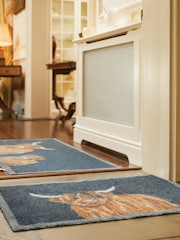 Hug Rug Navy Highland 1 Mat - Image 1 of 4