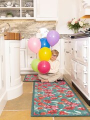 Hug Rug Green Tumbling Tulips Runner - Image 1 of 4