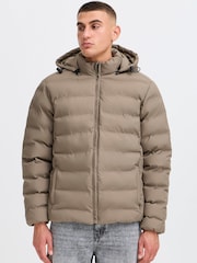 !Solid Green SDMILAS Long Sleeve Regular Puffa Jacket - Image 1 of 5