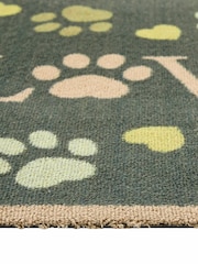 Hug Rug Green Love Paws Mat - Image 3 of 4