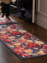 Hug Rug Navy Dark Florals Runner - Image 2 of 4