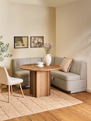 Chunky Weave Mid Natural Anderson Storage Corner Dining Bench - Image 1 of 13