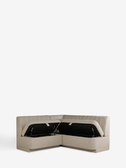 Chunky Weave Mid Natural Anderson Storage Corner Dining Bench - Image 10 of 13