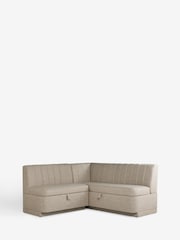 Chunky Weave Mid Natural Anderson Storage Corner Dining Bench - Image 11 of 13