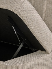 Chunky Weave Mid Natural Anderson Storage Corner Dining Bench - Image 12 of 13