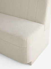Tailored Chenille Oyster Anderson Storage Left Hand Corner Dining Bench - Image 12 of 13