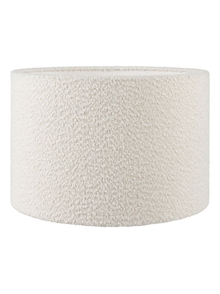 Pacific Natural Esha Conical Wood Table Lamp Base with Rouen 35cm White Boucle Cylinder Lampshade - Image 6 of 6 Pacific Natural Esha Conical Wood Table Lamp Base with Rouen 35cm White Boucle Cylinder Lampshade - Image 6 of 6
