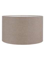 Pacific Natural Esha Conical Wood Table Lamp Base with Edward 35cm Linen Cylinder Lampshade - Image 6 of 6
