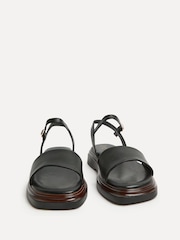 黑色 - Linzi Balance Two Part Flat Sandals - 圖片 3/5