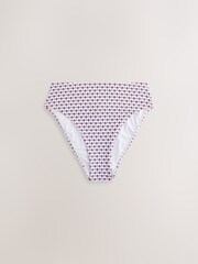 צבע בז'/חום בדוגמה גאומטרית - תחתוני ביקיני - תמונה 6 מתוך 8