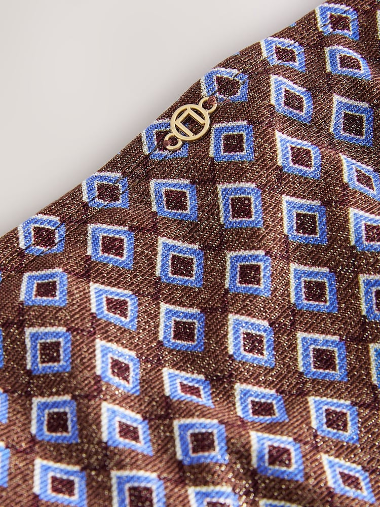 Chocolate Brown Geometric Metallic Hardware Tanga Bikini Bottoms - Image 7 of 7 Chocolate Brown Geometric Metallic Hardware Tanga Bikini Bottoms - Image 7 of 7