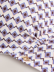 Cream Geometric Shaping Padded Wired Bikini Top - Image 2 of 4