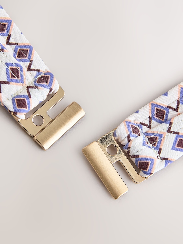 Cream Geometric Shaping Padded Wired Bikini Top - Image 4 of 4 Cream Geometric Shaping Padded Wired Bikini Top - Image 4 of 4