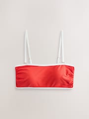 Red/Blue/Black RIb - Bandeau Bikini Tops 3 Pack - 圖片 7/10