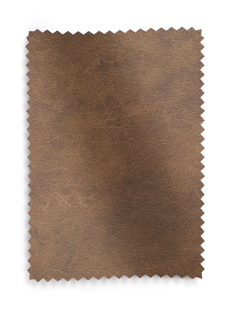Tan Brown Easton Faux Leather Upholstery Swatch - Image 1 of 1