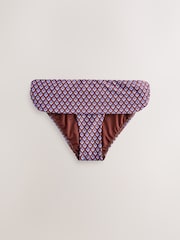 Шоколадты қоңыр геометриялық - Бикини шалбарлары - 3суретінің 1 суреті