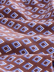 Шоколадты қоңыр геометриялық - Бикини шалбарлары - 3суретінің 3 суреті