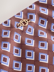 צבע חום שוקולד בדוגמה גאומטרית - תחתוני ביקיני - תמונה 5 מתוך 6