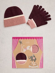 Morado - White Stuff Hat and Gloves Gift Box - Imagen 1 de 6