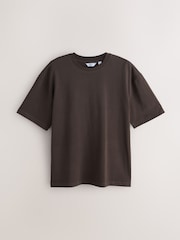 Brown / Ecru White / Stone Relaxed Fit T-Shirt - Image 5 of 9