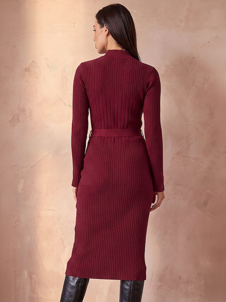 red midi knit dress Buy Roman Knitted Buckle from Next USA Two-Piece Dresses