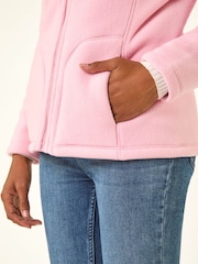 Roman Pink Reversible Fleece Zip Jacket - Image 5 of 5