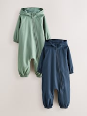 Navy/Khaki Puddlesuits 2 Pack (3mths-7yrs) - Image 1 of 9