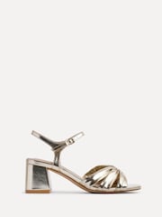 Χρυσαφί - Linzi Broadway Ruched Front Strap Heeled Sandals - Εικόνα 2 από 5