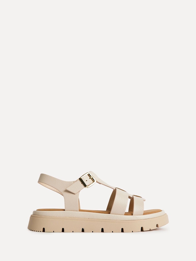 Linzi Nude Adventure Gladiator Style Flat Sandals - Image 2 of 5