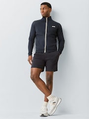 أزرق داكن - رداء علوي رياضي بشعار بسحّاب من BOSS - Image 2 of 5