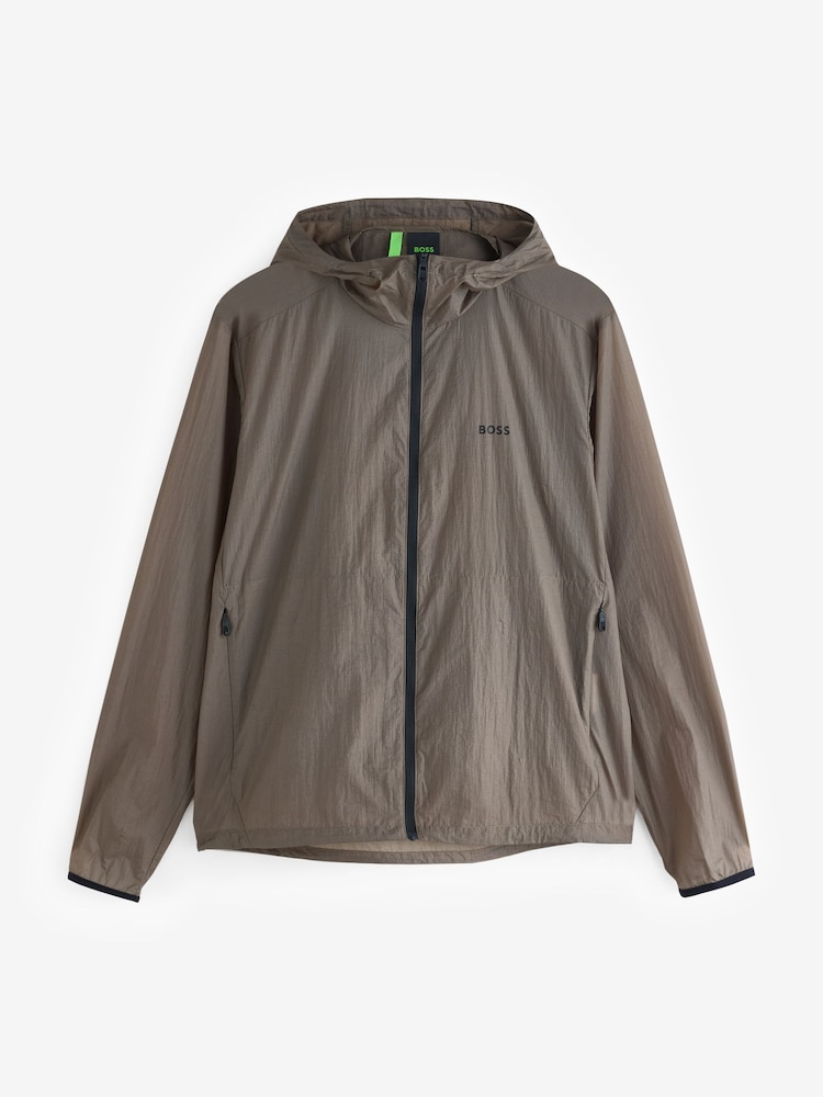 BOSS Green Airynix Logo Hooded Jacket - Image 1 of 1